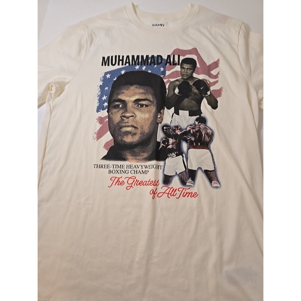MUHAMMAD ALI Heavyweight Boxing Champ Greatest Of All Time Old Navy Tee Smal